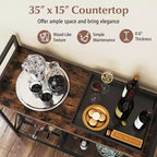 21 Bottle Wine Rack with Storage Shelf, Glass Holder and Metal Frame