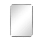 32x22 Rectangle Wall Mirror with Metal Frame, Silver
