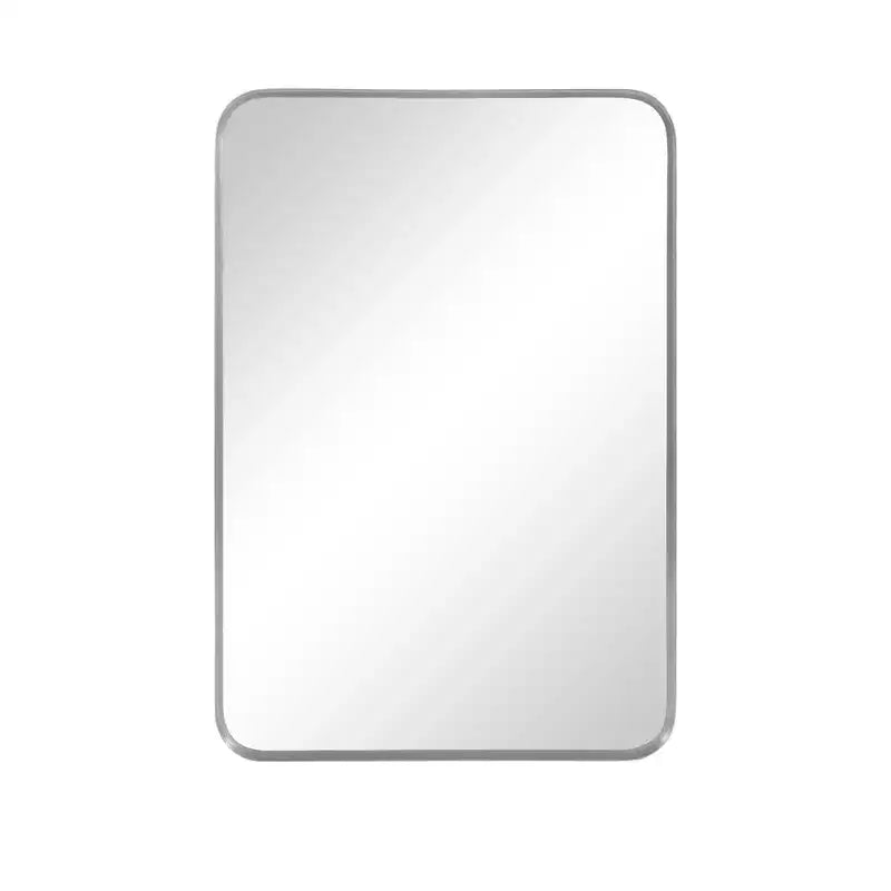32x22 Rectangle Wall Mirror with Metal Frame, Silver