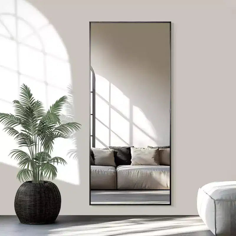 32x22 Rectangle Wall Mirror with Metal Frame, Silver