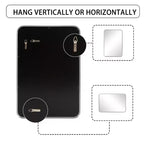 32x22 Rectangle Wall Mirror with Metal Frame, Silver