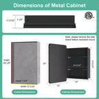 LED Medicine Cabinet with Mirror – Recessed or Wall Mounted, Dimmable 3-Mode Light, Anti-Fog, Adjustable Shelves