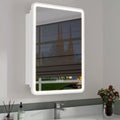 LED Medicine Cabinet with Mirror – Recessed or Wall Mounted, Dimmable 3-Mode Light, Anti-Fog, Adjustable Shelves