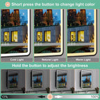 LED Medicine Cabinet with Mirror – Recessed or Wall Mounted, Dimmable 3-Mode Light, Anti-Fog, Adjustable Shelves
