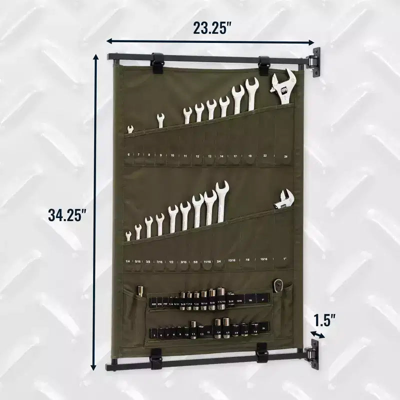 Pivot Panel Tool Organizer - High Pine Green