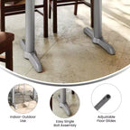 Cast Iron Table T-Base, 5'' x 22'', 28'' Height, 500 lb Capacity