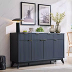 60-Inch Buffet Sideboard Cabinet with 3 Drawers and 4 Doors
