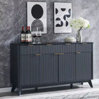 60-Inch Buffet Sideboard Cabinet with 3 Drawers and 4 Doors
