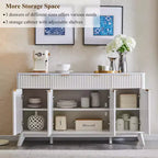 60-Inch Buffet Sideboard Cabinet with 3 Drawers and 4 Doors