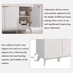 60-Inch Buffet Sideboard Cabinet with 3 Drawers and 4 Doors