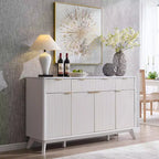 60-Inch Buffet Sideboard Cabinet with 3 Drawers and 4 Doors