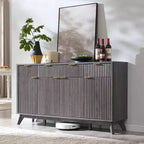 60-Inch Buffet Sideboard Cabinet with 3 Drawers and 4 Doors