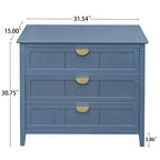 31.5" 3-Drawer Storage Cabinet
