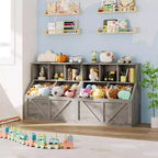 Kids Bookshelf and Toy Storage Organizer