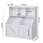 Kids Bookshelf and Toy Storage Organizer