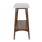 48" Wood Console Table with Lower Shelf