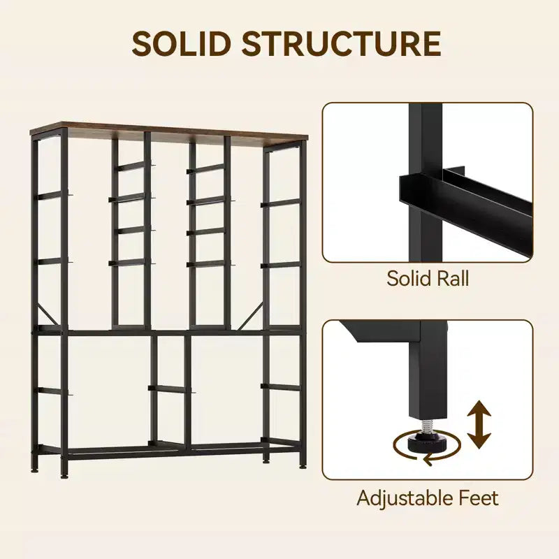 15-Drawer Fabric Dresser with Metal Frame