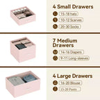 15-Drawer Fabric Dresser with Metal Frame