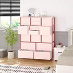 15-Drawer Fabric Dresser with Metal Frame