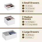 15-Drawer Fabric Dresser with Metal Frame
