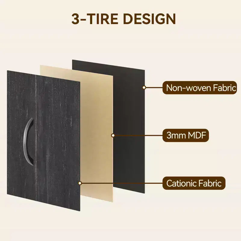 15-Drawer Fabric Dresser with Metal Frame