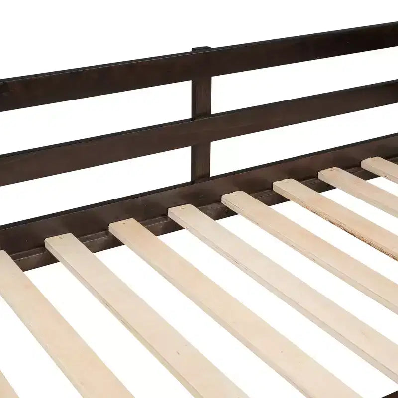 Twin over Twin House-Shaped Bunk Bed with Slide and Ladder
