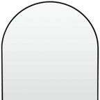 39" Black Arch Metal Framed Bathroom Vanity Mirror