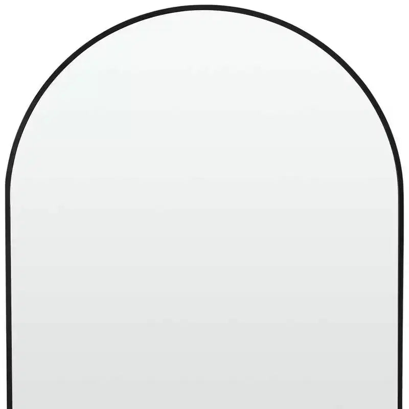 39" Black Arch Metal Framed Bathroom Vanity Mirror