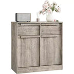Sideboard Buffet Cabinet with 4 Drawers and Storage Compartments