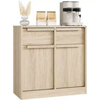 Sideboard Buffet Cabinet with 4 Drawers and Storage Compartments