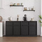 Sideboard Buffet Cabinet with 4 Drawers and Storage Compartments