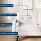 2-Seater Upholstered Sofa for Living Room