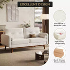 2-Seater Upholstered Sofa for Living Room