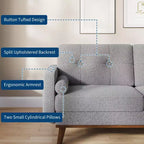 2-Seater Upholstered Sofa for Living Room
