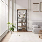 5-Tier Bookshelf with Metal Frame