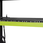 Full Size Loft Bed with Desk, Wardrobe, USB Port and LED Light