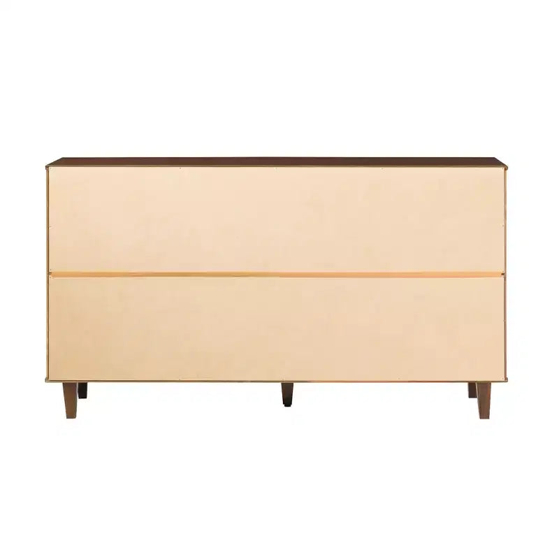 Solid Wood 6-Drawer Double Dresser