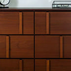 Solid Wood 6-Drawer Double Dresser