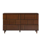 Solid Wood 6-Drawer Double Dresser