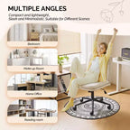 Chaise de bureau sans accoudoirs rembourrée avec roulettes