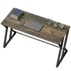 55 Inch Industrial Writing Desk with Z-Shaped Metal Frame