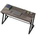 55 Inch Industrial Writing Desk with Z-Shaped Metal Frame