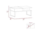 Lift Top Coffee Table with Storage Shelf, Black