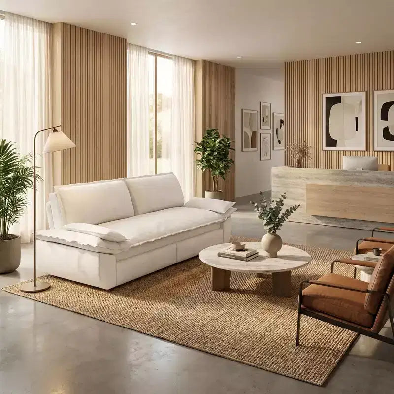 Velvet Convertible Sofa Bed, 3-Seater Pull-Out Sleeper Couch, 3-in-1 Foldable Sofa for Living Room or Apartment, Beige