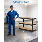Adjustable Metal Storage Shelves with Multiple Tiers