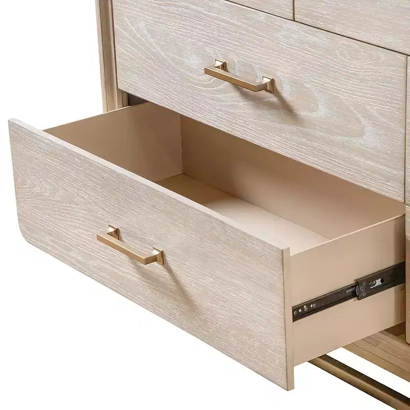 7-Drawer Dresser with Oak Finish