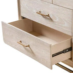 7-Drawer Dresser with Oak Finish