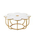 Lantine Modern 39.4-Inch Flower-Shaped Coffee Table