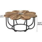 Round Petal Coffee Table, 39.4 Inch