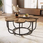 Round Petal Coffee Table, 39.4 Inch